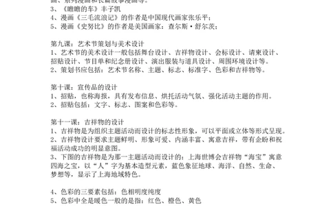人美版七年级上册知识点_24秋《初中各科知识点梳理》_初中美术《知识梳理》7-9年级上下册_人美版初中美术7-9年级上下册知识梳理