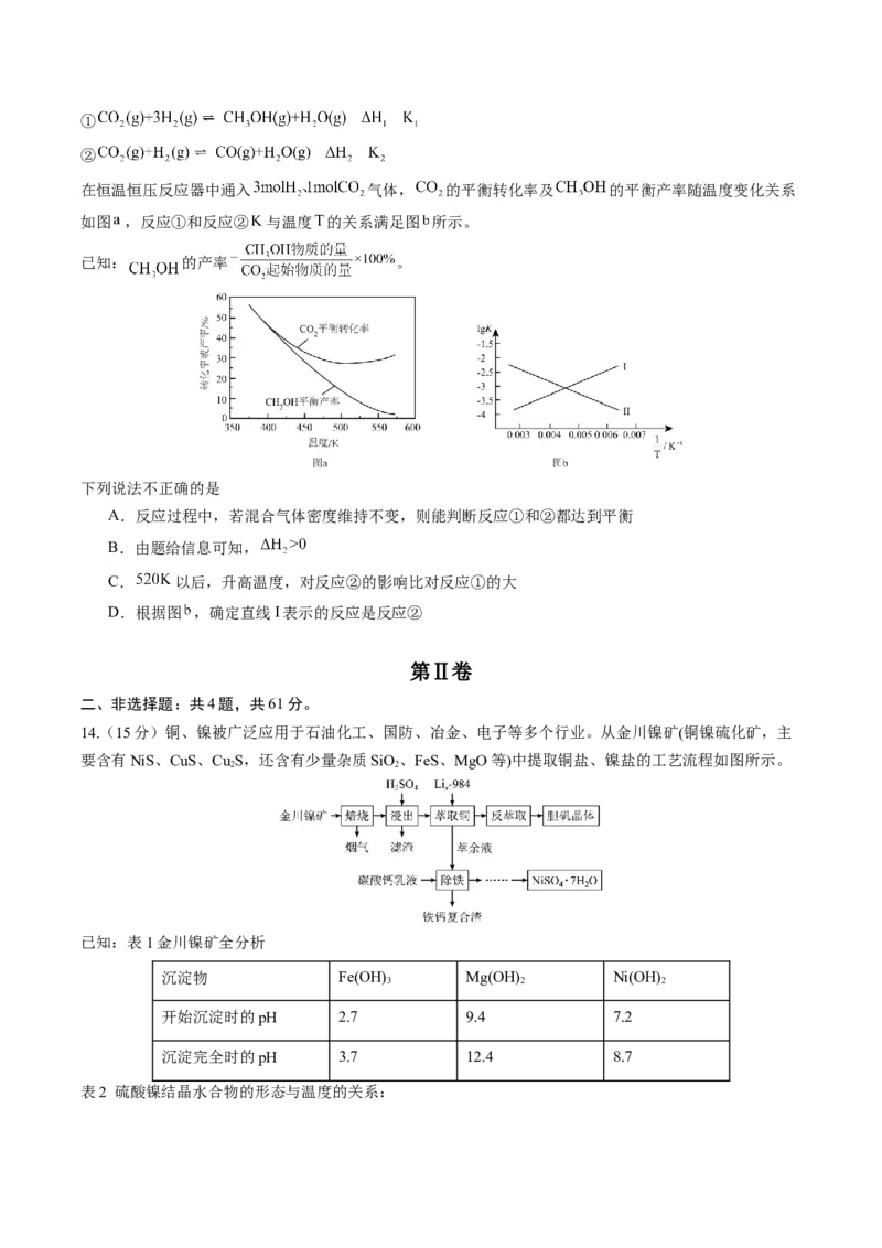 黄金卷02-赢在高考&middot;黄金8卷备战2024年高考化学模拟卷（江苏专用）（考试版）_05高考化学_2024年新高考资料_4.2024高考模拟预测试卷