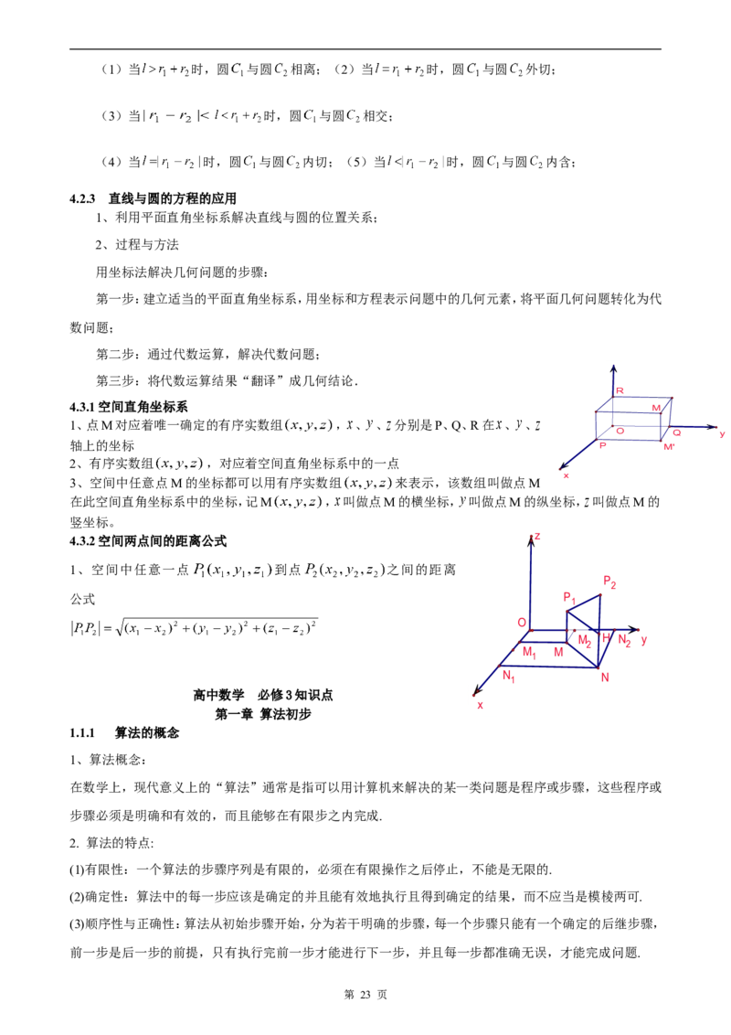 （超详）高中数学知识点归纳汇总_小初高知识点归纳汇总