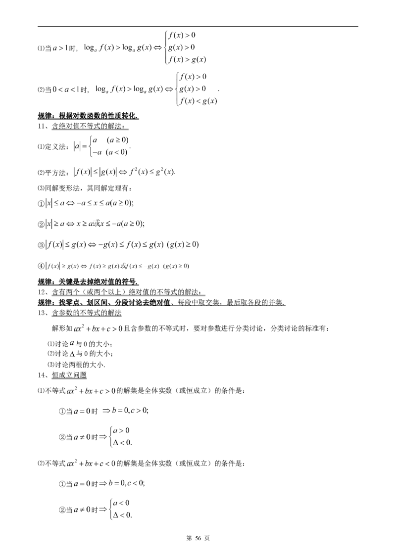（超详）高中数学知识点归纳汇总_小初高知识点归纳汇总