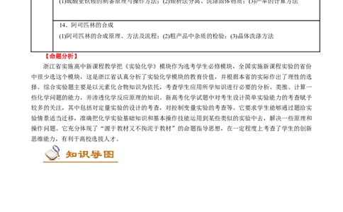 解密12实验化学（讲义）-高频考点解密2021年高考化学二轮复习讲义+分层训练（浙江专版）_05高考化学_新高考复习资料_2021新高考资料