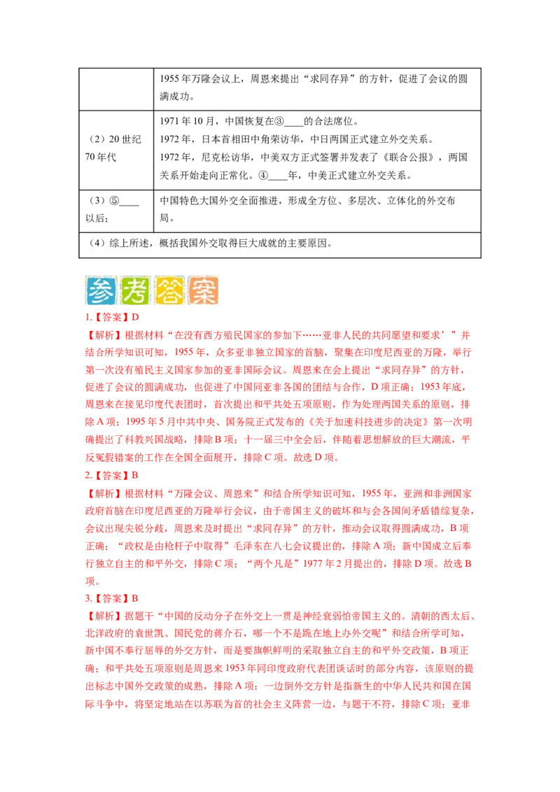 专题训练06++热点解读与突破（时事热点+周年热点+热点专练）-2023-2024学年八年级历史下册期末满分冲刺复习攻略_新八下历史_19、赠送其它资料_旧版_12复习课件8下历史