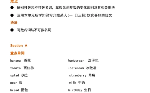 1_24秋《初中各科知识点梳理》_初中英语《知识梳理》7-9年级上下册_重点知识_人教版初中英语_上册_七上_Unit6