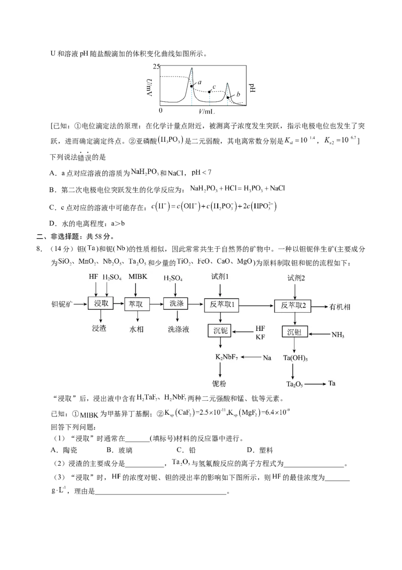 黄金卷04（全国卷新教材）-赢在高考&middot;黄金8卷备战2024年高考化学模拟卷（全国卷专用）（考试版）_05高考化学_2024年新高考资料_4.2024高考模拟预测试卷