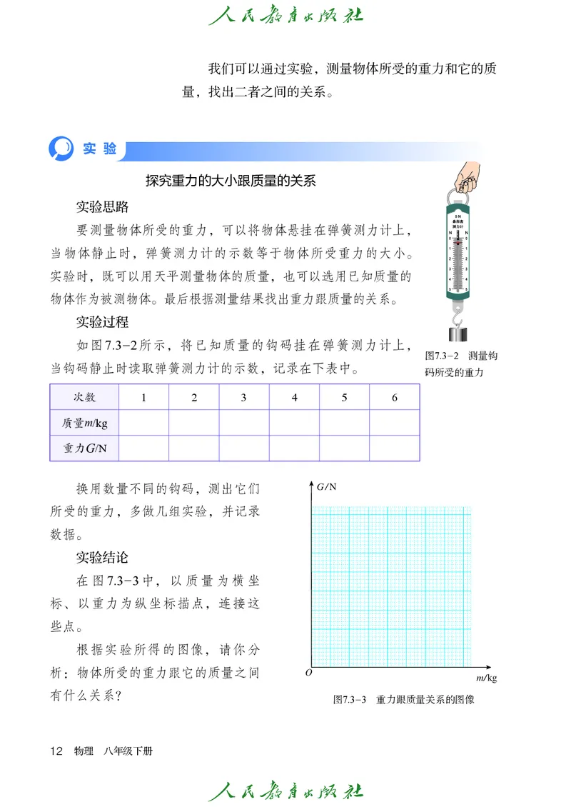 2026春人教版八年级物理下册电子课本
