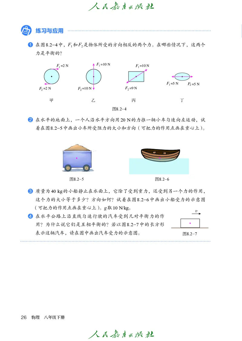 2026春人教版八年级物理下册电子课本