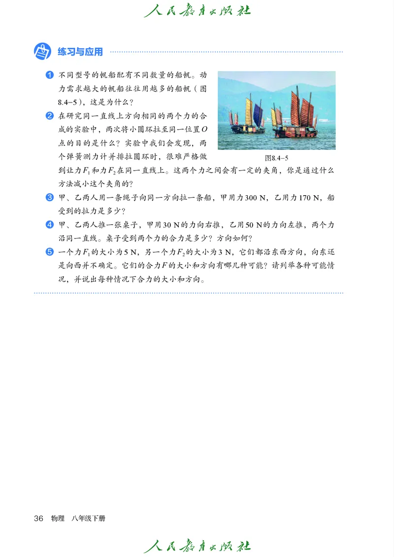 2026春人教版八年级物理下册电子课本