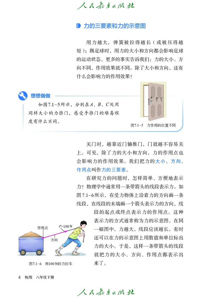 2026春人教版八年级物理下册电子课本