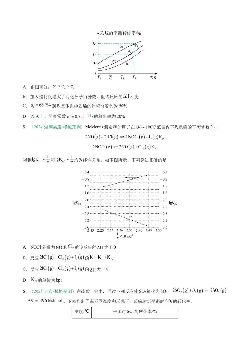 题型13化学反应速率与平衡（原卷版）_05高考化学_2025年新高考资料_二轮复习_2025年高考化学二轮热点题型归纳与变式演练（新高考通用）340117718