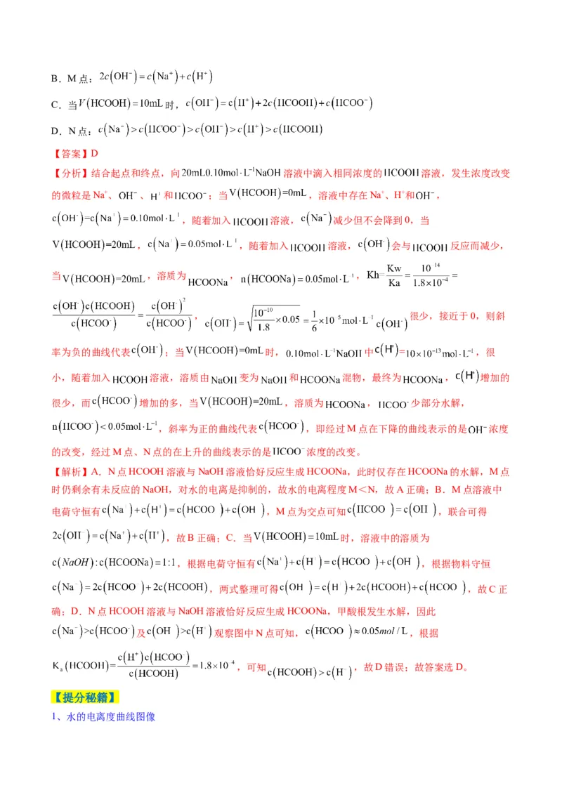 题型14电解质溶液（解析版）_05高考化学_2025年新高考资料_二轮复习_2025年高考化学二轮热点题型归纳与变式演练（新高考通用）340117718
