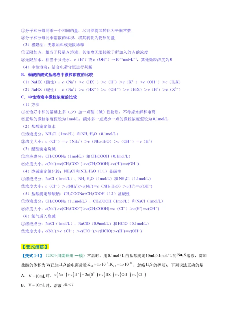 题型14电解质溶液（解析版）_05高考化学_2025年新高考资料_二轮复习_2025年高考化学二轮热点题型归纳与变式演练（新高考通用）340117718