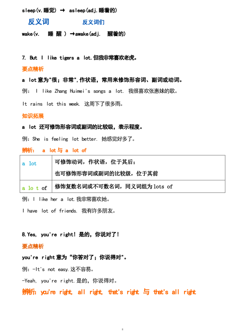 1_24秋《初中各科知识点梳理》_初中英语《知识梳理》7-9年级上下册_重点知识_人教版初中英语_上册_九上_U5