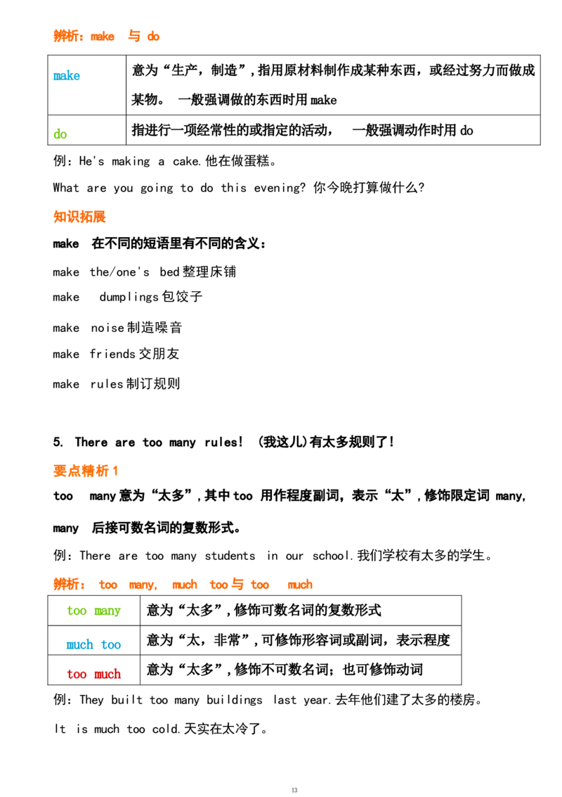 1_24秋《初中各科知识点梳理》_初中英语《知识梳理》7-9年级上下册_重点知识_人教版初中英语_下册_七下_unit4