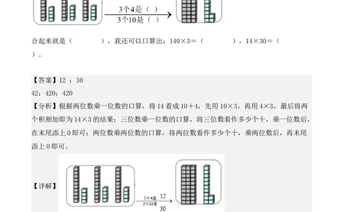 4.1、口算乘法（重难点讲解+知识总结+同步练习+答案解析）（教师版）-（人教版）_26春人教版数学三下_00、更新资料3月18日_单元复习专项-K48_2025版