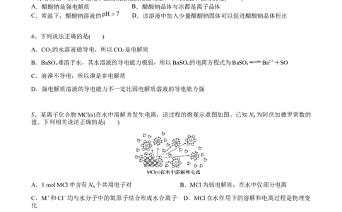 考点一电离及离子反应（学生版）_05高考化学_2025年新高考资料_一轮复习_2025年高考化学一轮复习基础知识讲义（新高考通用）（完结）_专题三化学基本概念