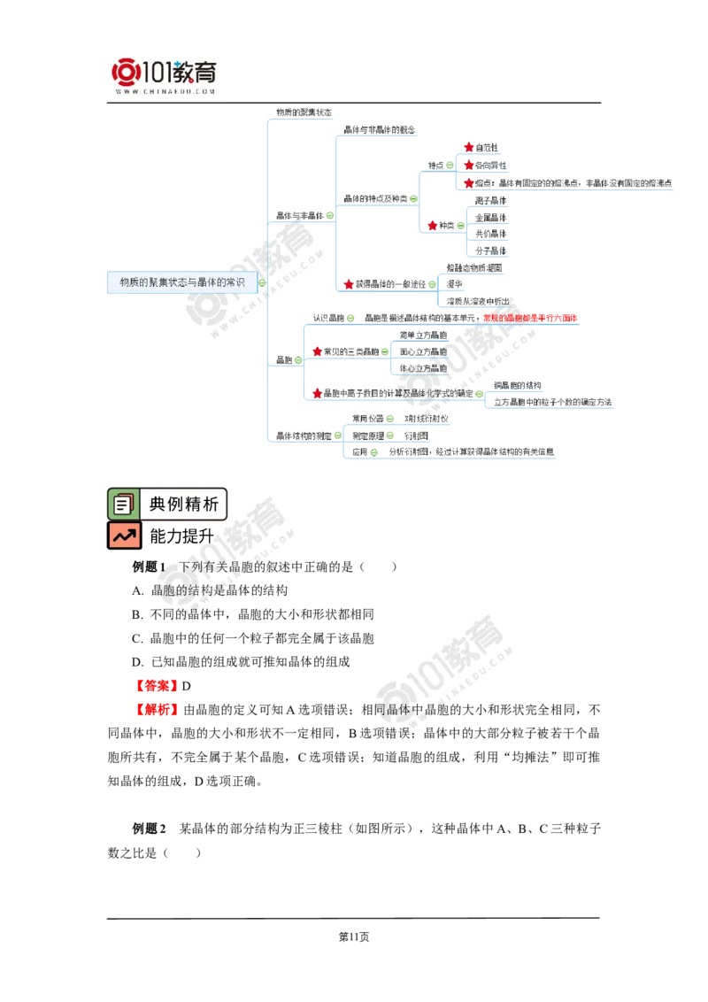 011选择性必修2第三章晶体结构与性质第一节物质的聚集状态与晶体的常识_新人教版高二化学选修一、二、三_新人教版高中化学选择性必修第二册