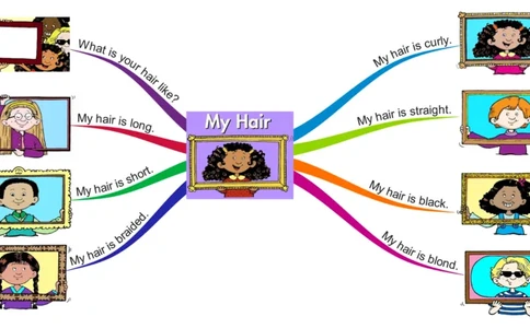 myhair_《小学思维导图》_思维导图语数英第二套_英语_思维导图_思维导图RAZA