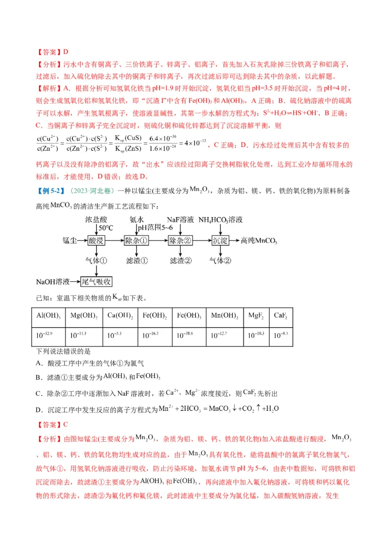 题型09无机小流程（解析版）_05高考化学_2025年新高考资料_二轮复习_2025年高考化学二轮热点题型归纳与变式演练（新高考通用）340117718