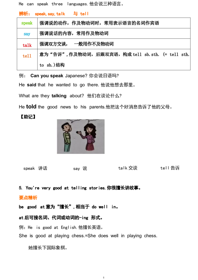 unit1_24秋《初中各科知识点梳理》_初中英语《知识梳理》7-9年级上下册_重点知识_人教版初中英语_下册_七下_unit1