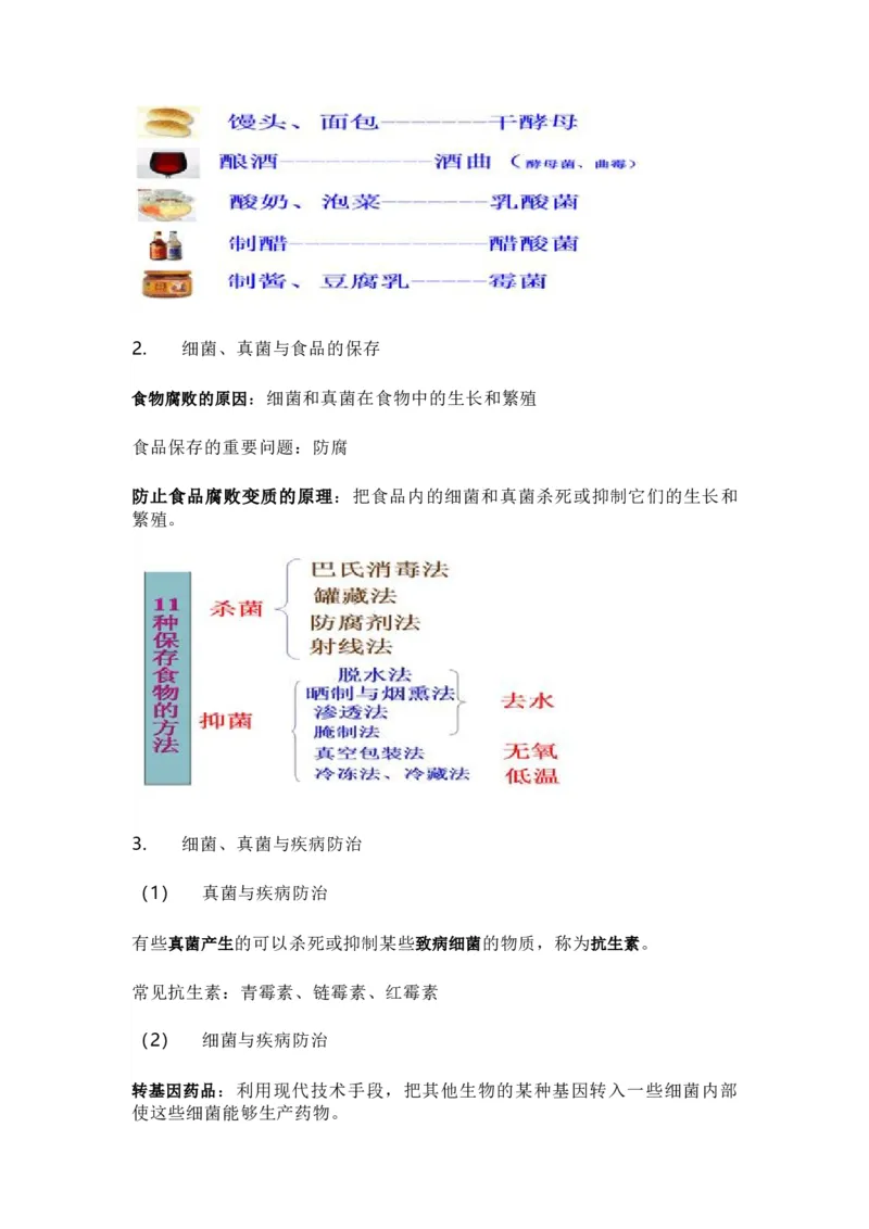 人教版初中生物八年级上册知识梳理_24秋《初中各科知识点梳理》_初中生物《知识梳理》7-8年级上下册_人教版初中生物7-8年级上下册知识点