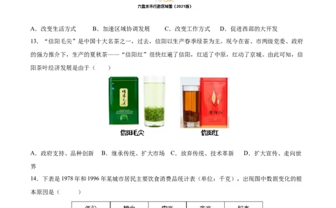 第19课社会生活的变迁（分层作业)（学生版）_新八下历史_00、更新资料3月23日_第二套(4)_大单元教学课件+教学设计-U40_第六单元科技文化与社会生活（18-19）