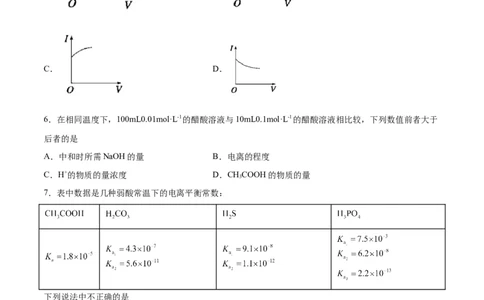 考点巩固卷09水溶液中的离子反应与平衡&nbsp;（原卷版）_05高考化学_新高考复习资料_2024年新高考资料_一轮复习资料_完2024年高考化学一轮复习考点通关卷（新高考通用）_考点巩固卷