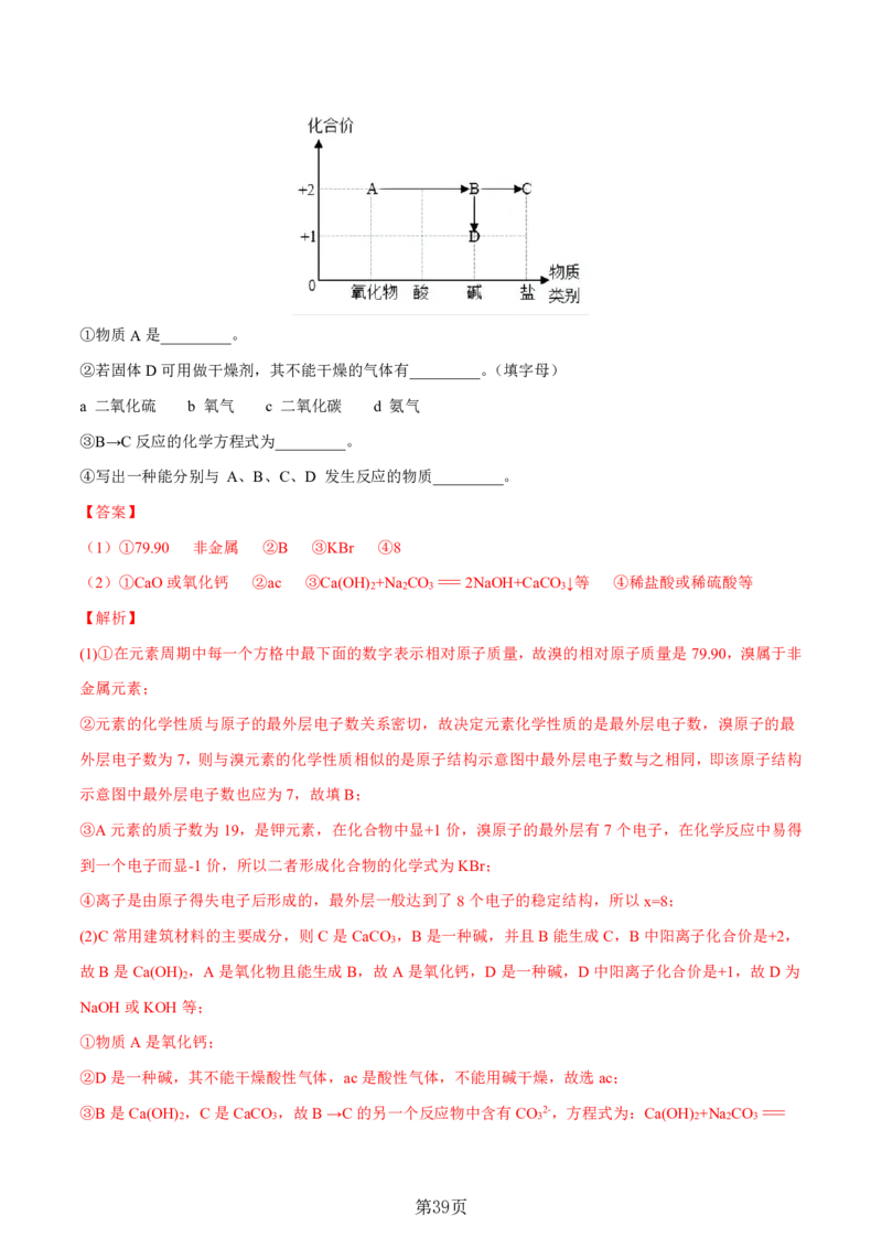 24新教材通用版九上化学中考化学式与化学用语考点讲练测（附答案）_24秋《初中各科知识点梳理》_2024秋《名师总结》知识点789年级全科_24秋《名师总结》知识点九年级全科
