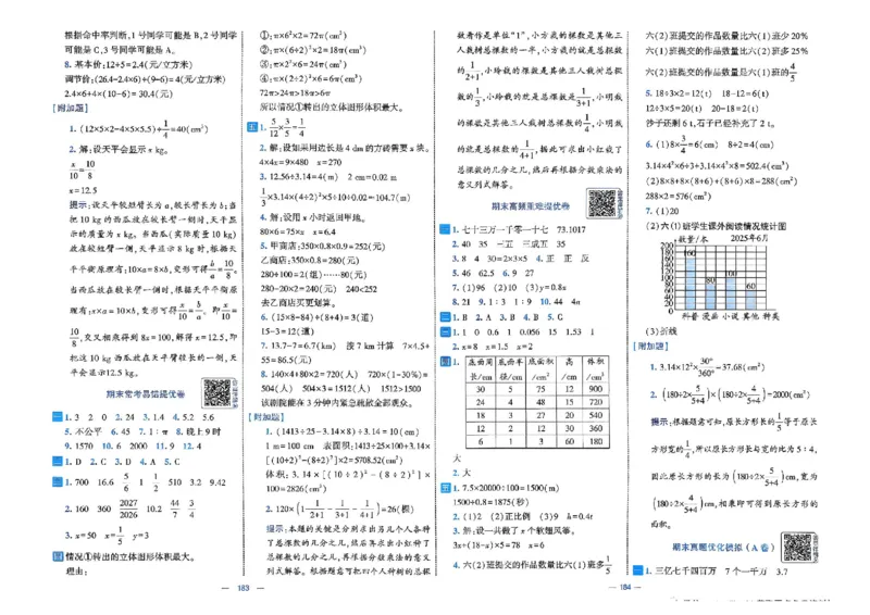 26春6下人教数学学霸提优大试卷_26春人教版数学三下_09、练习题+试卷合集_-26春《提优大试卷》