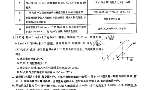陕西省榆林市2023届高三二模丨理综公众号：一枚试卷君_05高考化学_高考模拟题_新高考_陕西省榆林市2023届高三第二次模拟检测理综_陕西省榆林市2023届高三第二次模拟检测理综