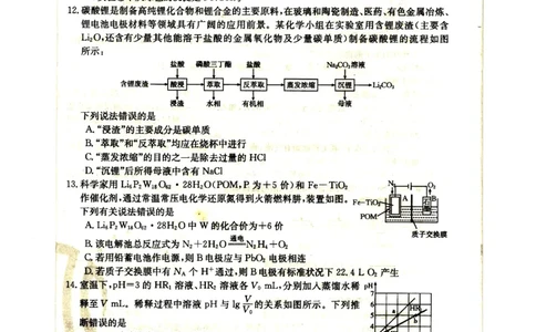 高三化学试卷_05高考化学_高考模拟题_全国课标版_2023届新疆高三1月期末金太阳联考23-254C化学_2023届新疆高三1月期末金太阳联考23-254C化学