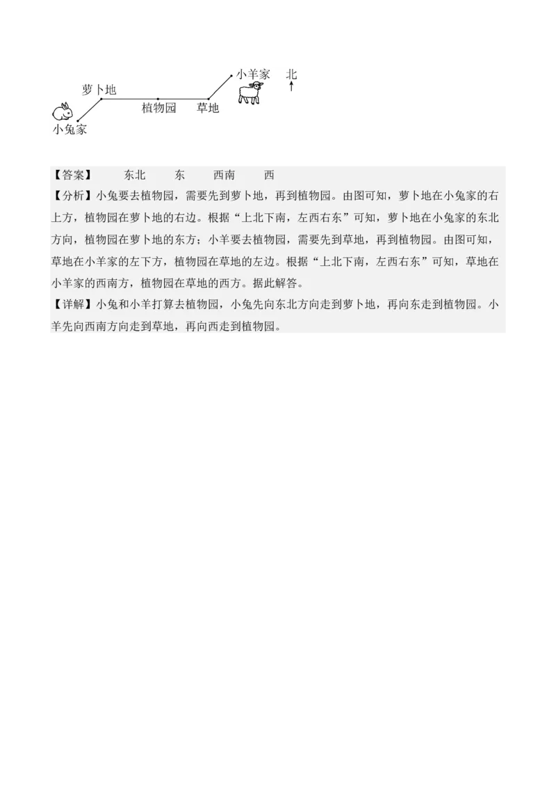 专题01：位置与方向（一）（复习讲义）（教师版）-（人教版）_26春人教版数学三下_19、赠送其它资料_新建文件夹_三年级数学下册（人教版）_期末总复习-K156