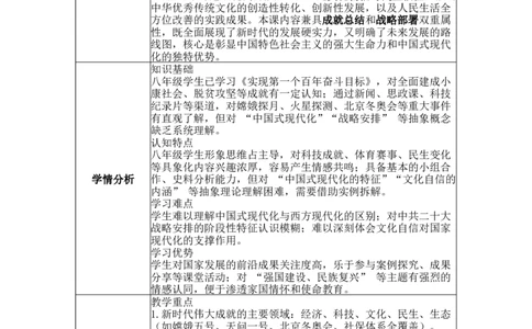 第23课开启全面建设社会主义现代化国家新征程表格式教案_新八下历史_00、更新资料3月23日_新版_第三套_第二套_2026春季新版-持续更新中_04教学设计