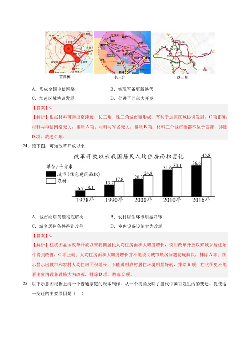 第六单元科技文化与社会生活（考点梳理卷）（教师版）_新八下历史_00、更新资料3月23日_第二套(4)_单元知识复习专项-U89_2025版