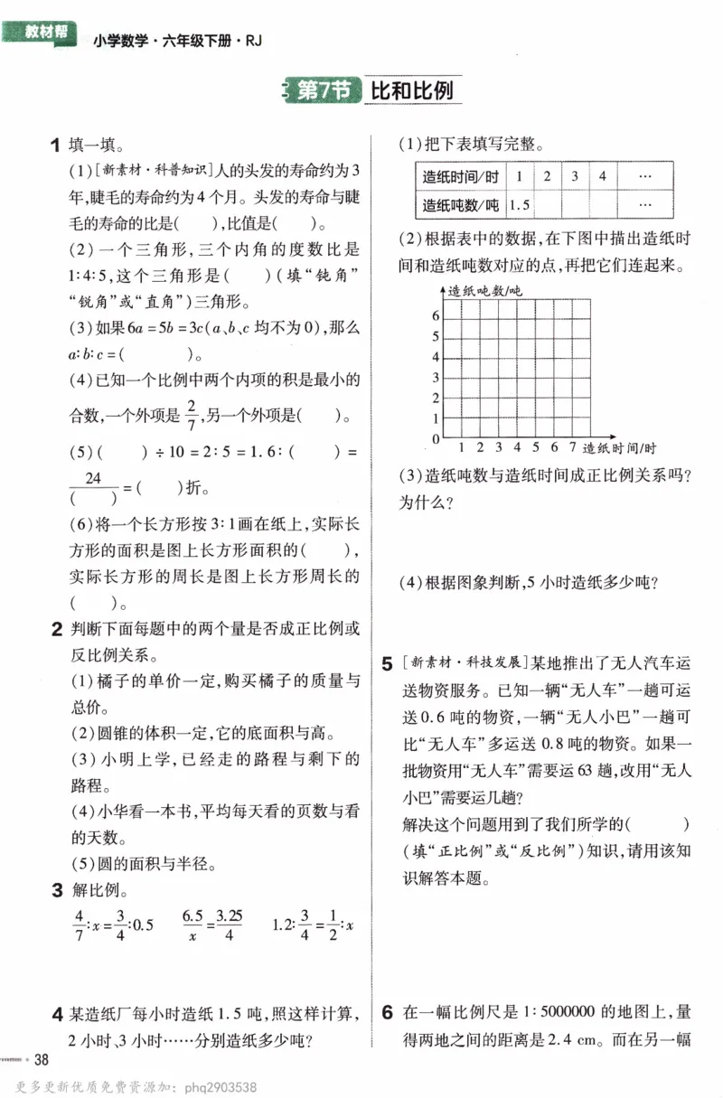 26春《练习帮》人教数学六下_26春人教版数学三下_09、练习题+试卷合集_-26春《教材帮》_26春《教材帮》人教数学6下