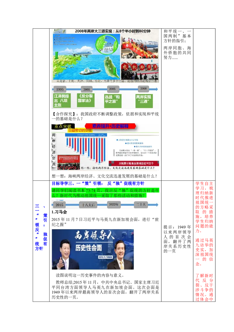 第14课海峡两岸的交往（教学设计）-（统编版）_新八下历史_19、赠送其它资料_旧版(1)_大单元教学课件+教学设计-U40_第四单元民族团结与祖国统一（12-14）