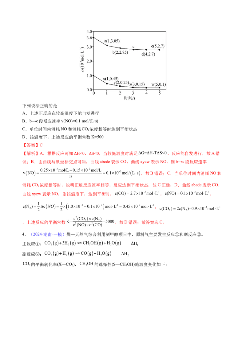 通关08化学反应速率及化学平衡（解析版）-备战2024年高考化学抢分秘籍（新高考专用）_05高考化学_2024年新高考资料_5.2024三轮冲刺_备战2024年高考化学抢分秘籍（新高考专用）322209527