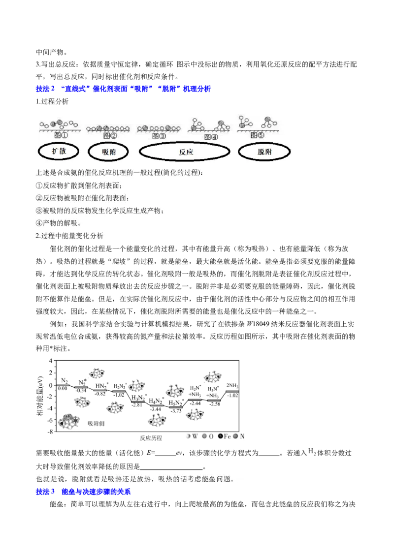 通关07反应历程探究与催化机理（原卷版）-备战2024年高考化学抢分秘籍（新高考专用）_05高考化学_2024年新高考资料_5.2024三轮冲刺_备战2024年高考化学抢分秘籍（新高考专用）322209527