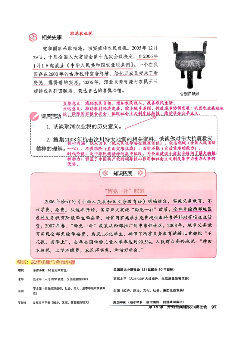 八下历史手写笔记（新）(1)_新八下历史_02、课堂手写笔记