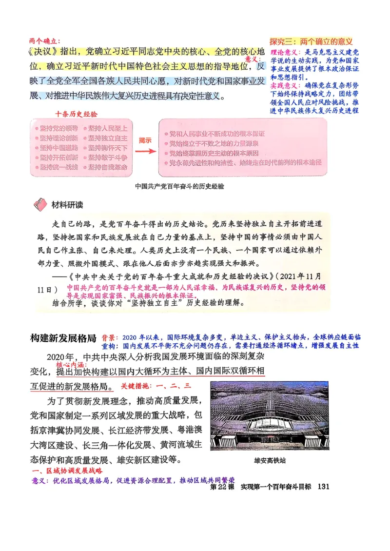 八下历史手写笔记（新）(1)_新八下历史_02、课堂手写笔记