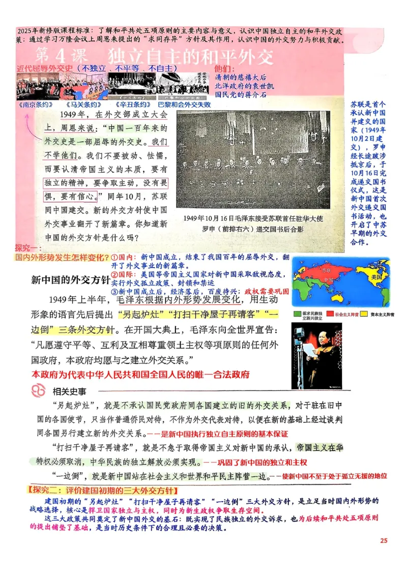 八下历史手写笔记（新）(1)_新八下历史_02、课堂手写笔记