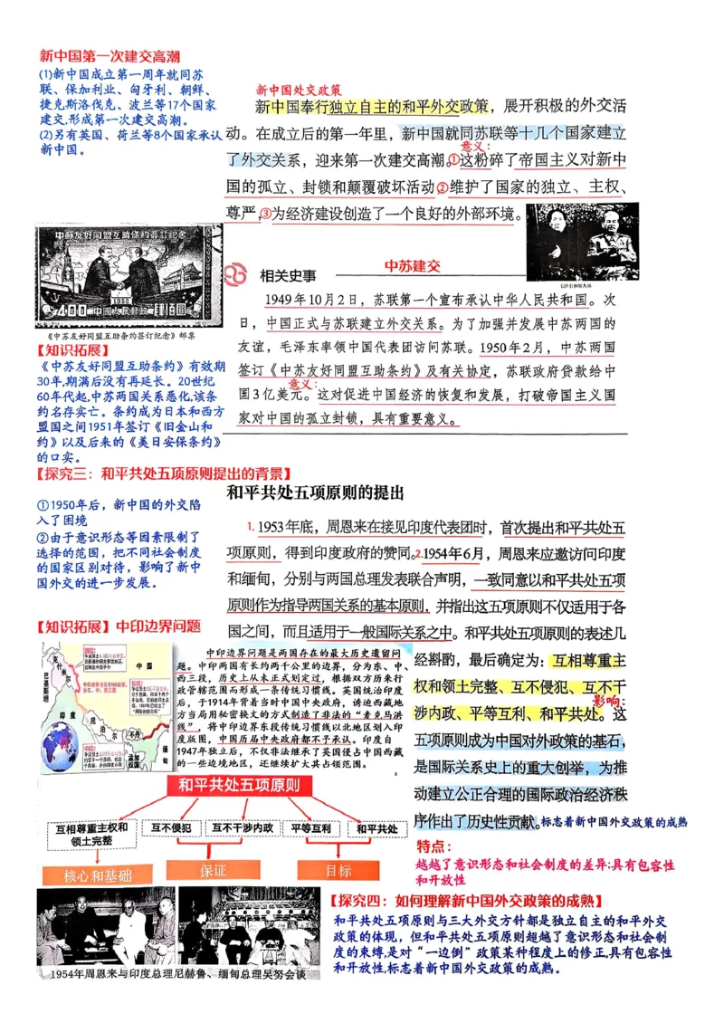 八下历史手写笔记（新）(1)_新八下历史_02、课堂手写笔记