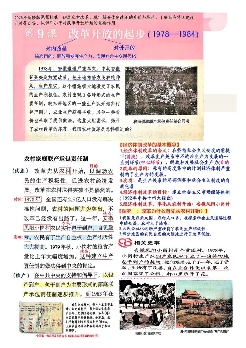 八下历史手写笔记（新）(1)_新八下历史_02、课堂手写笔记