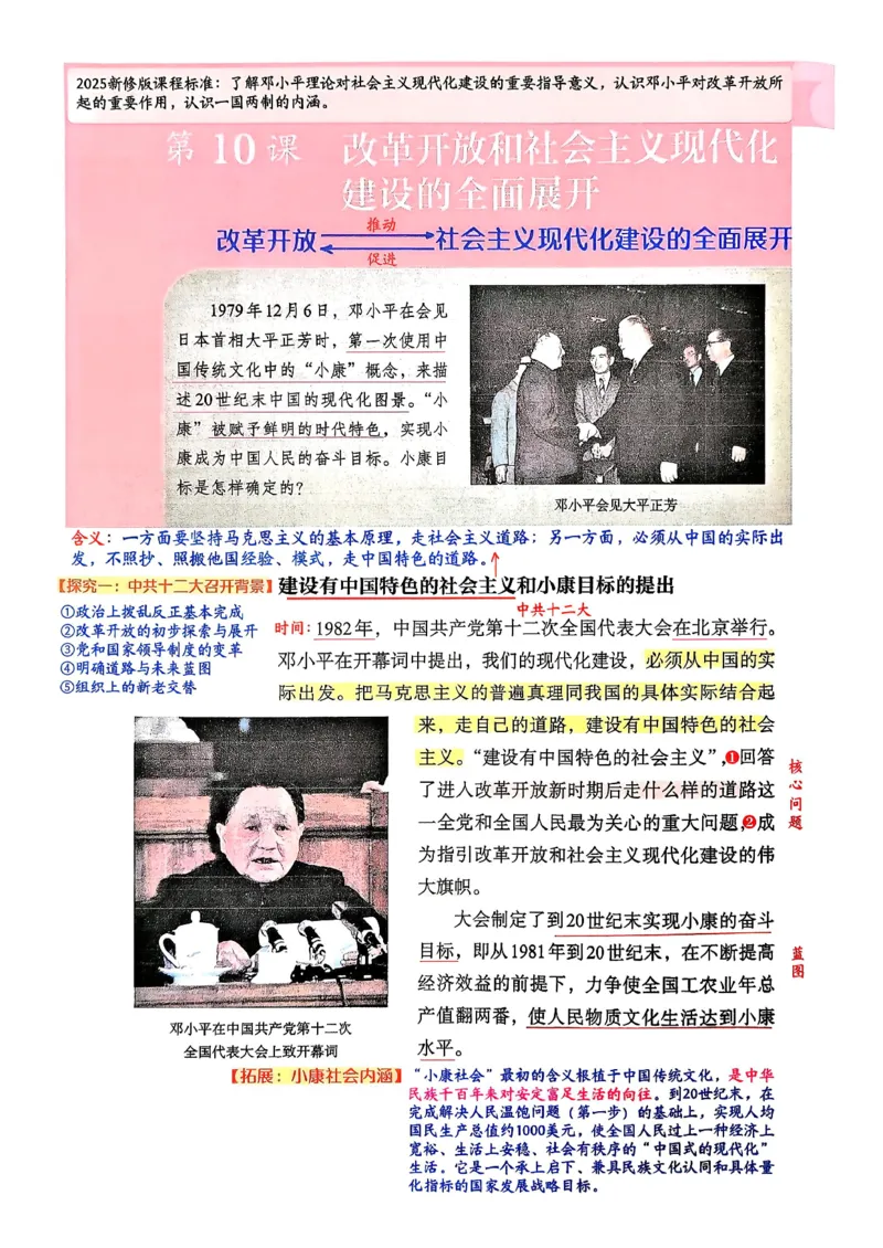 八下历史手写笔记（新）(1)_新八下历史_02、课堂手写笔记