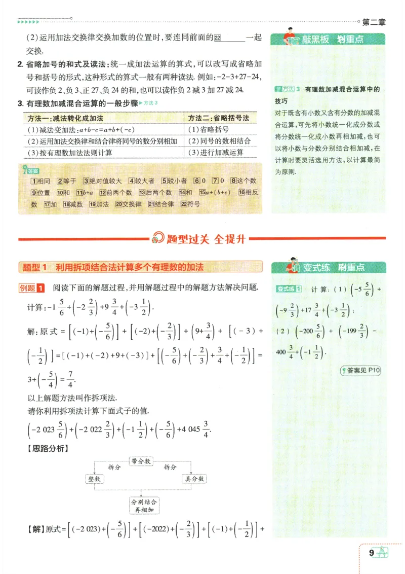 24新教材人教版七上数学知识点清单_24秋《初中各科知识点梳理》_2024秋《名师总结》知识点789年级全科_24秋《名师总结》知识点七年级全科