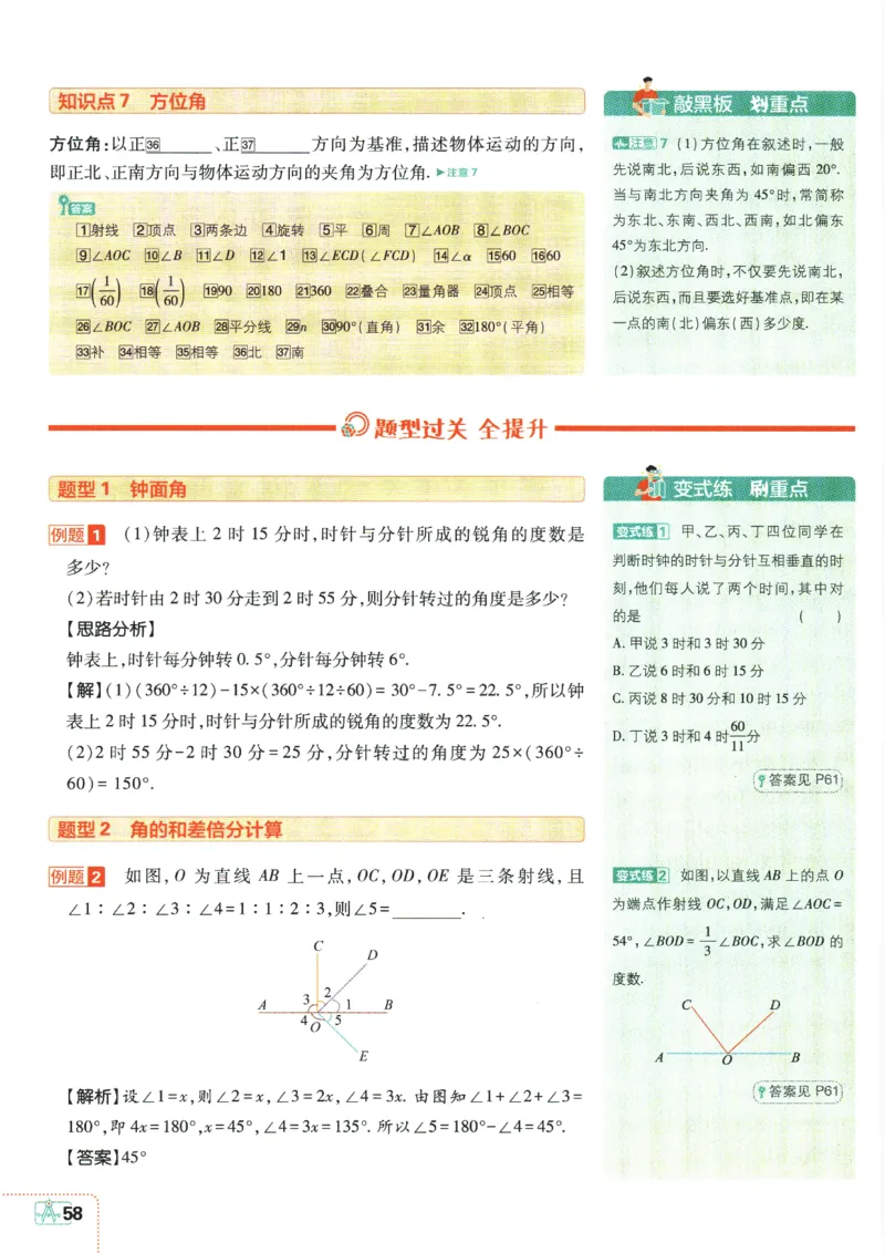 24新教材人教版七上数学知识点清单_24秋《初中各科知识点梳理》_2024秋《名师总结》知识点789年级全科_24秋《名师总结》知识点七年级全科