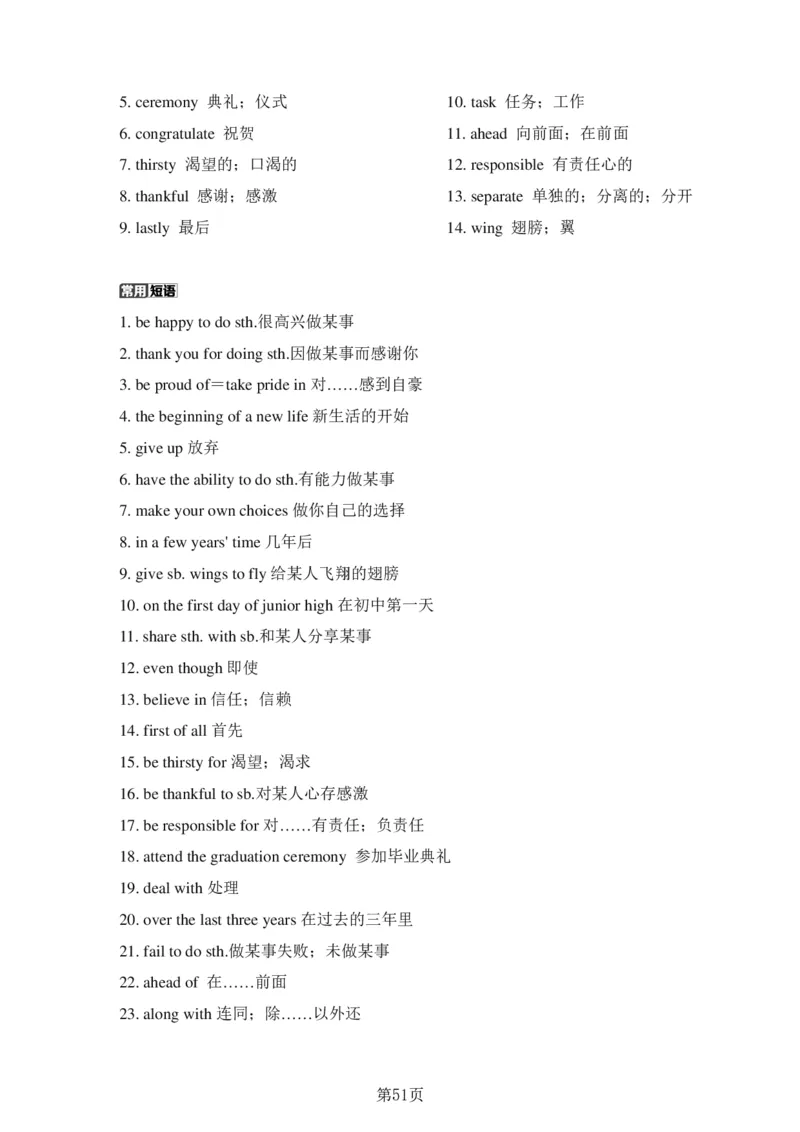 24年人教版九上英语中考单词、短语、句子复习_24秋《初中各科知识点梳理》_2024秋《名师总结》知识点789年级全科_24秋《名师总结》知识点九年级全科
