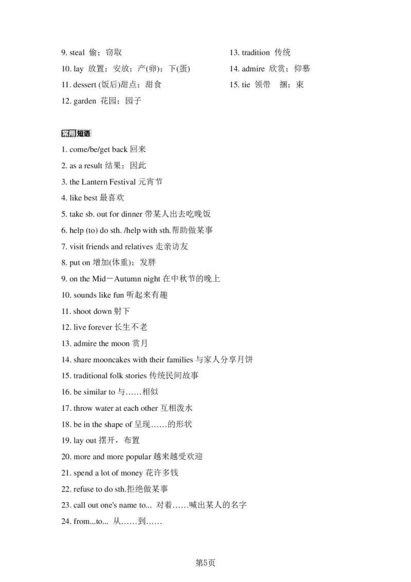 24年人教版九上英语中考单词、短语、句子复习_24秋《初中各科知识点梳理》_2024秋《名师总结》知识点789年级全科_24秋《名师总结》知识点九年级全科