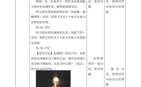 (教案)铁及其化合物_化学课件_高中化学第一册_第三章铁金属材料