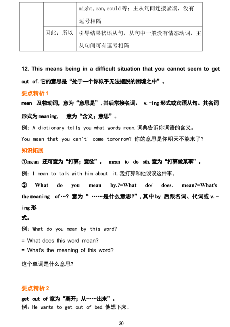 1_24秋《初中各科知识点梳理》_初中英语《知识梳理》7-9年级上下册_重点知识_人教版初中英语_下册_八下_unit1