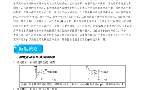 重难点09电解质溶液-（解析版）_05高考化学_2024年新高考资料_3.2024专项复习_2024年高考化学热点&middot;重点&middot;难点专练（江苏专用）